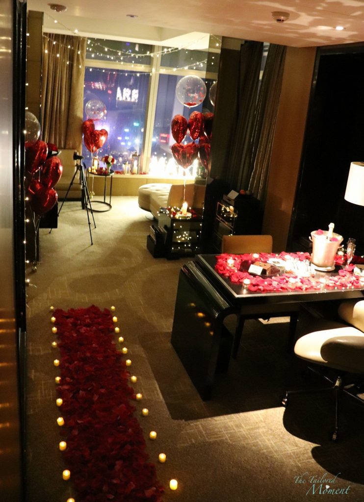 wedding proposal hotel room ideas