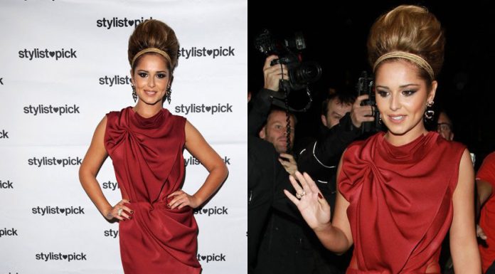 Cheryl Cole The Red Dress and High Beehive cherly cole