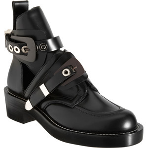 rihanna black boots cut out