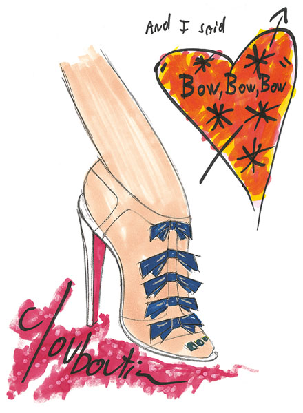 louboutin sketches 20th collection